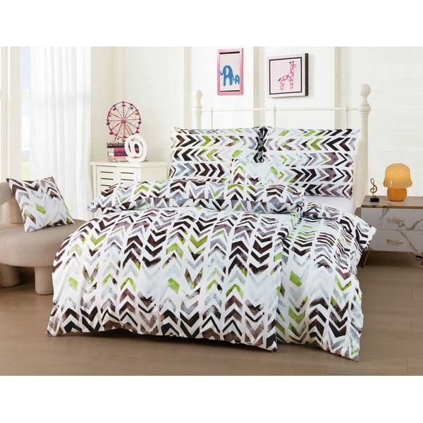 Pościel jednoosobowa z mikrosatyny 6-częściowa 140x200 cm Madison – JAHU collections