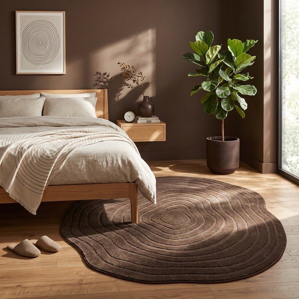 Brązowy dywan 160x230 cm Pebble – ESTE-image-2