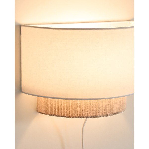 Beżowa lampa dziecięca z tekstylnym kloszem Bianella – Kave Home-image-2