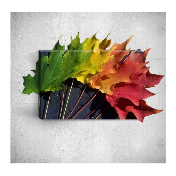 Obraz 3D Mosticx Colourful Autumn Leafes, 40x60 cm
