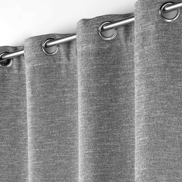 Szara zasłona zaciemniająca 140x240 cm Dusky – douceur d'intérieur-image-1