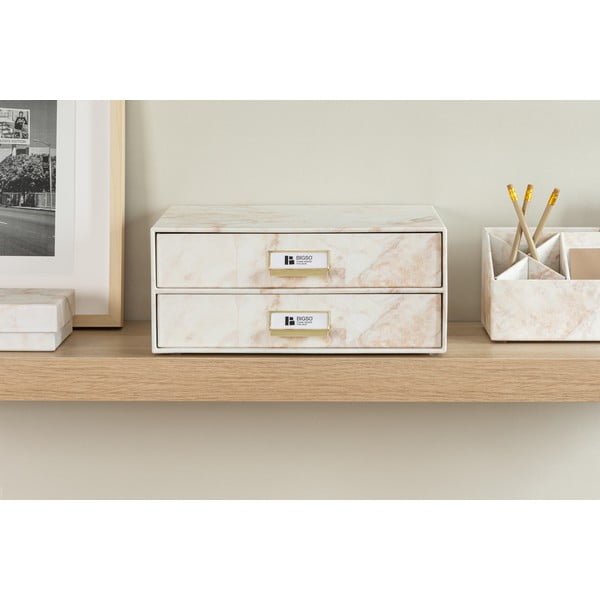 Kartonowy organizer z szufladką Birger Paper Laminate – Bigso-image-1