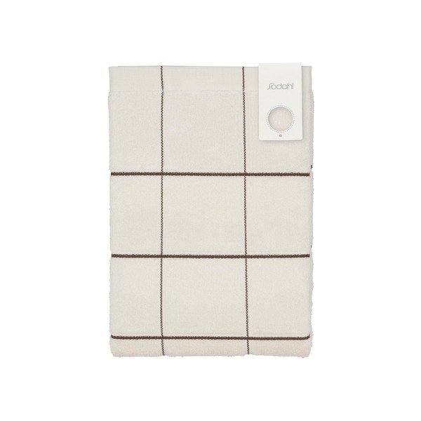 Ręcznik kąpielowy z bawełny organicznej frotte w kolorze kości słoniowej 70x140 cm Vista – Södahl-image-4