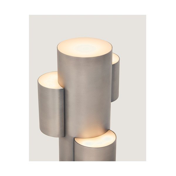Metalowa lampa stołowa LED ze ściemniaczem w kolorze srebra (wysokość 26,5 cm) Adrina – Kave Home-image-2
