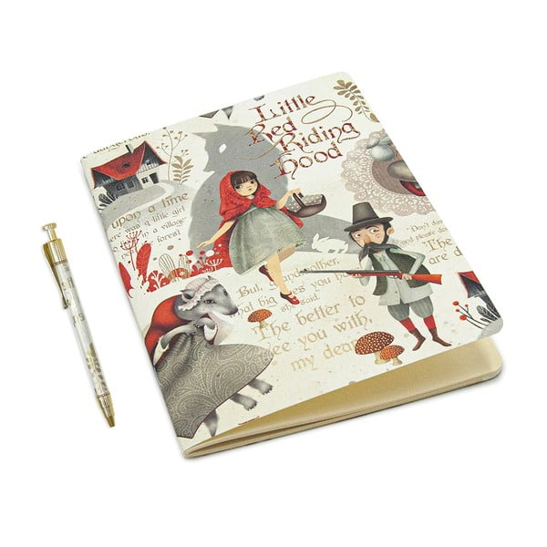 Zeszyt w formacie A5 64 str. z długopisem Little Red Riding Hood – Kartos