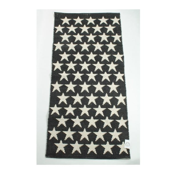 Dwustronny dywan Black Stars, 135x65 cm