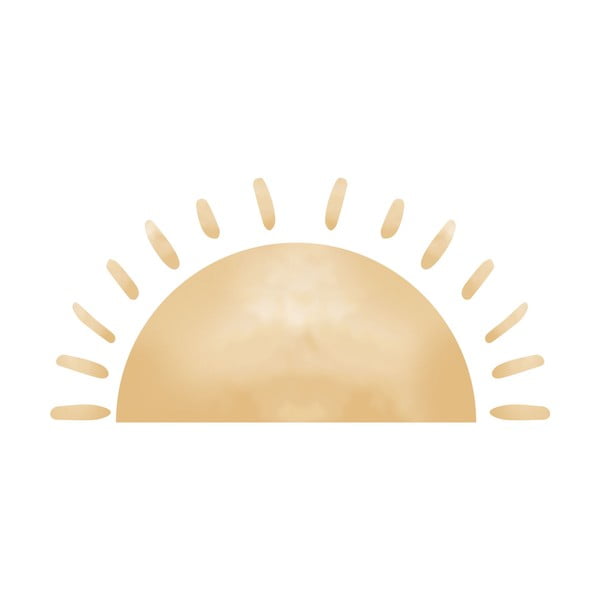 Naklejka dziecięca na ścianę 155x75 cm Watercolor Sun – Ambiance-image-2