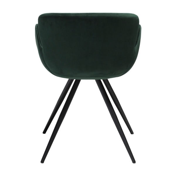 Zielony tapicerowany fotel jadalniany z podłokietnikami Gaia – DAN-FORM Denmark-image-2