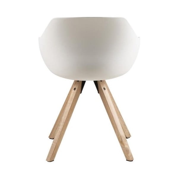 Biało-szare tapicerowane krzesła z podłokietnikami zestaw 2 szt. Tina – Actona-image-3