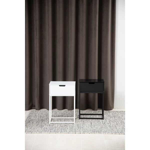 Czarna szafka nocna Actona Mitra, 40x30 cm-image-2