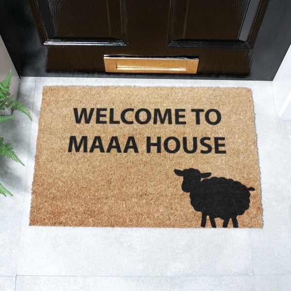 Wycieraczka z włókna kokosowego 40x60 cm Welcome to Maaa House – Artsy Doormats-image-2