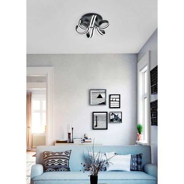 Czarna lampa sufitowa LED Carrera – Trio-image-1