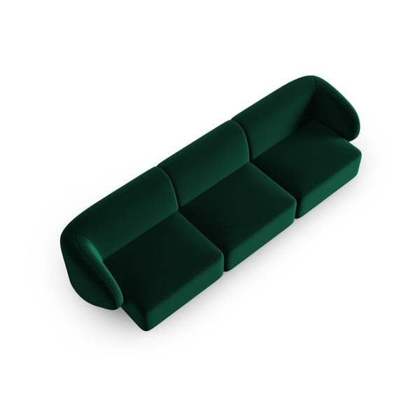 Zielona aksamitna sofa 266 cm Paolo – Milo Casa-image-1