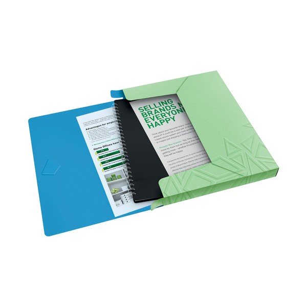 Zielona teczka z gumką na dokumenty Leitz, A4-image-1