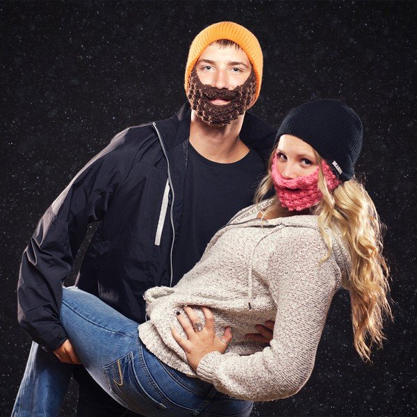 Czerwona czapka  z czarną brodą Beardo Attached-image-3