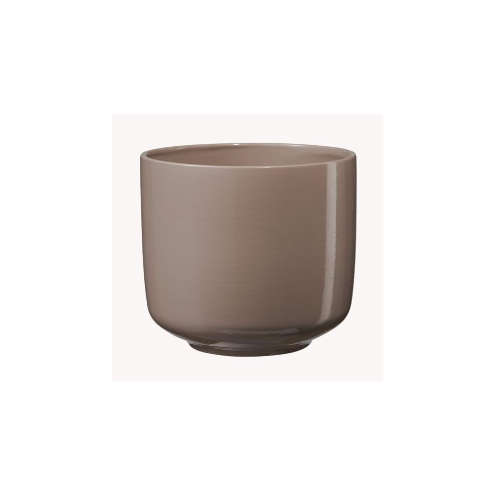 Brązowa ceramiczna doniczka Big pots Bari, ø 13 cm