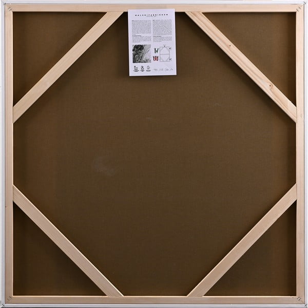 Obraz z ręcznie malowanymi elementami 102x102 cm Confidential Green – Malerifabrikken-image-3