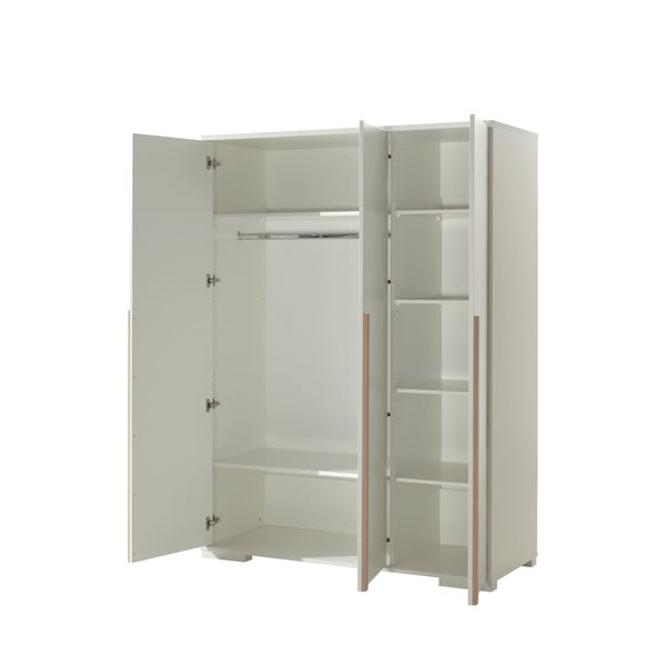 Biała szafa dziecięca 146x195 cm London – Vipack-image-2