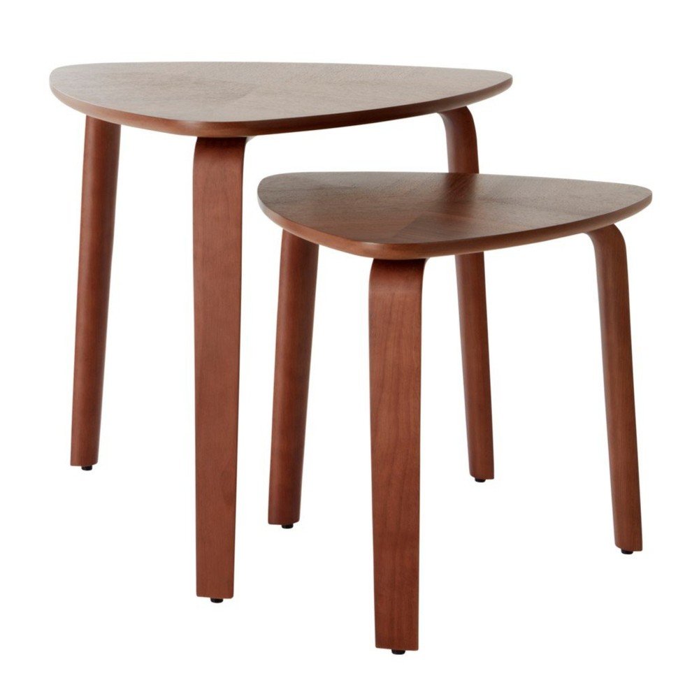 Stoliki zestaw 2 szt. w dekorze orzecha 55x56 cm Tulua – Jotex