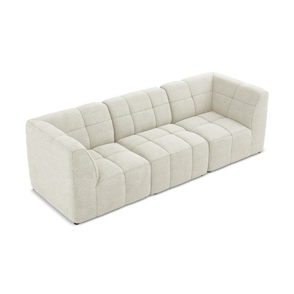 Beżowa sofa z materiału bouclé 255 cm Aloha – Makamii-image-2