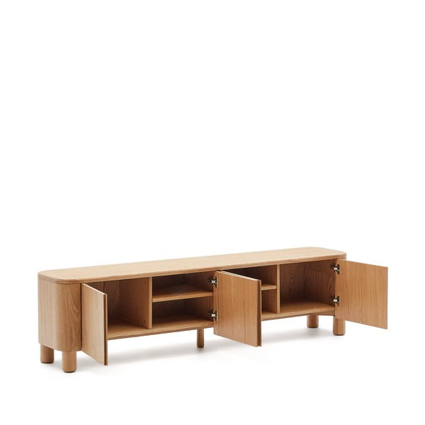 Szafka pod TV w dekorze jesionu w naturalnym kolorze 200x52x40 cm Salaya – Kave Home-image-3