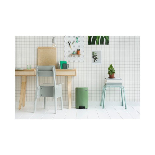 Zielony kosz na śmieci z pedałem Brabantia Newicon, 12 l-image-1