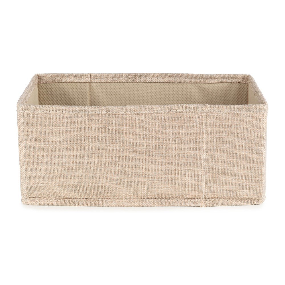 Beżowy tekstylny pojemnik 28x12x12 cm Sandy – Compactor (zdjęcie 5)