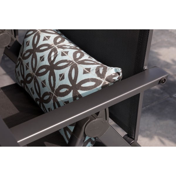 Ciemnoszare metalowe krzesło ogrodowe Aruba – Hartman-image-1