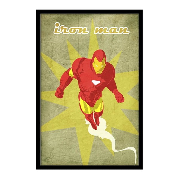 Plakat Angry Iron Man, 35x30 cm