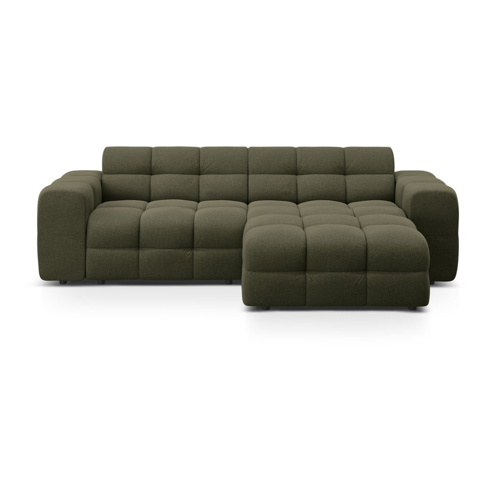 Zielony narożnik (prawostronny/z szezlongiem) Kendal – Micadoni