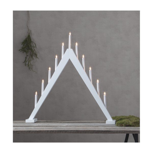 Biały świąteczny świecznik LED Star Trading Trill, wys. 79 cm-image-1