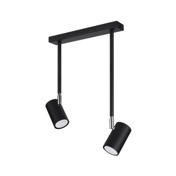 Czarna lampa punktowa 10x30 cm Jones – Sollux-image-3