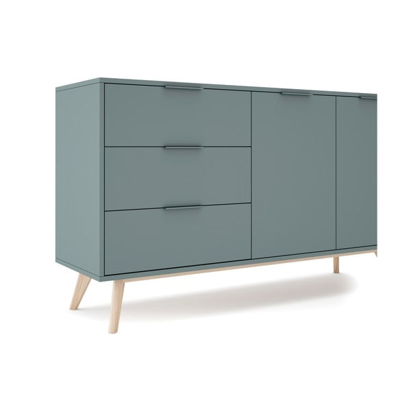 Szarozielona komoda 140x81x40 cm Pisco – Marckeric-image-2