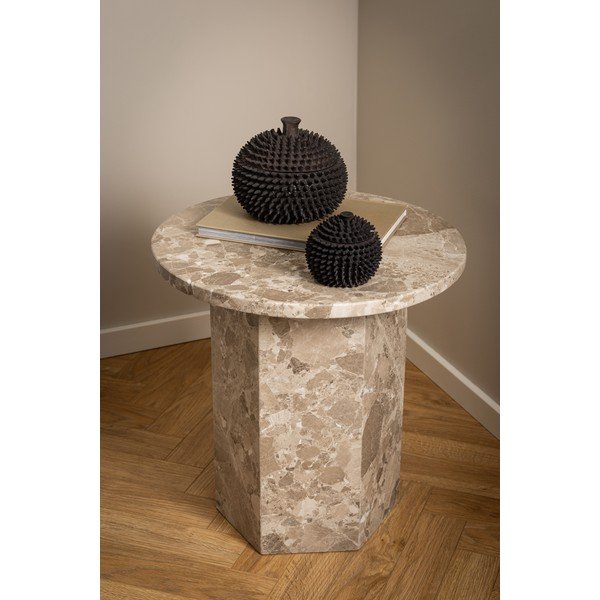 Marmurowy okrągły stolik ø 50 cm Naxos – Actona-image-3