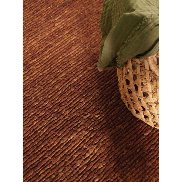 Brązowy wełniany okrągły dywan tkany ręcznie ø 160 cm Bexley Woolwich – Ted Baker-image-4
