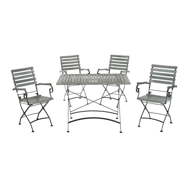Stół i 4 krzesła ogrodowe Lawndale