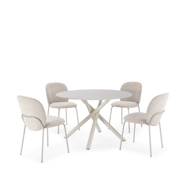 Okrągły stół z ceramicznym blatem ø 119,5 cm Talia – Marckeric-image-4