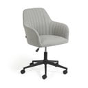 Jasnoszare krzesło biurowe Kave Home Madina