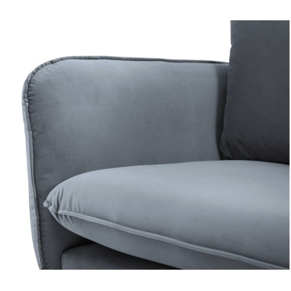 Szara aksamitna sofa Cosmopolitan Design Vienna, 200 cm-image-4