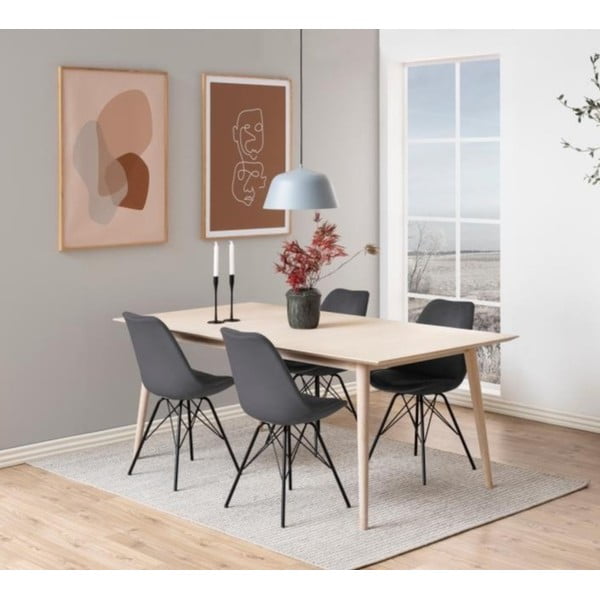 Czarne/szare krzesło Eris – Actona-image-1