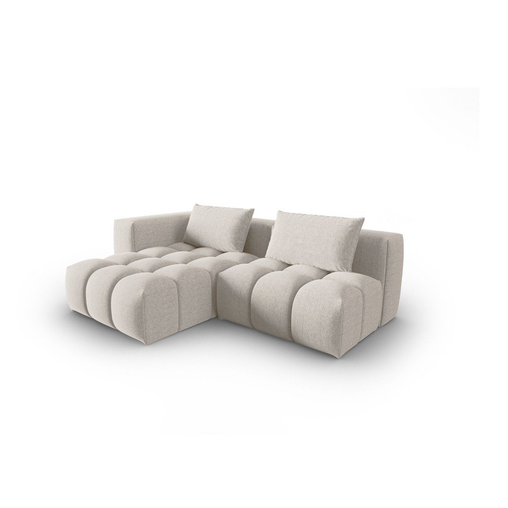 Beżowy narożnik (lewostronny/z szezlongiem) Verona – Cosmopolitan Design