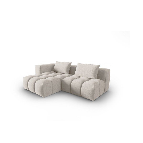 Beżowy narożnik (lewostronny/z szezlongiem) Verona – Cosmopolitan Design
