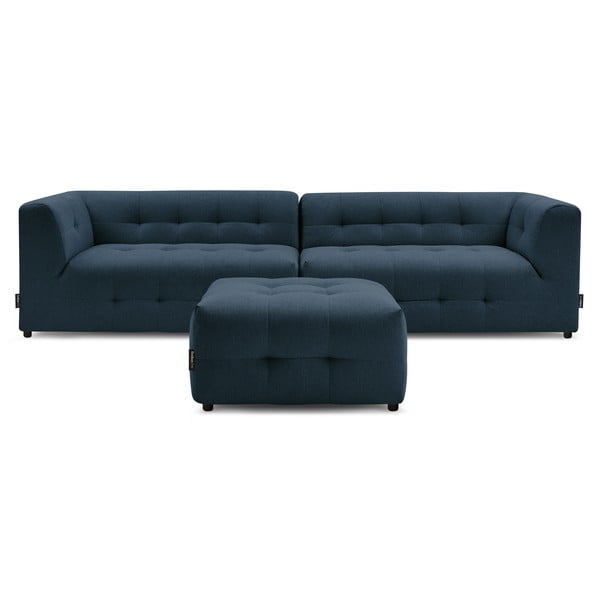 Ciemnoniebieska sofa 324 cm Kleber – Bobochic Paris