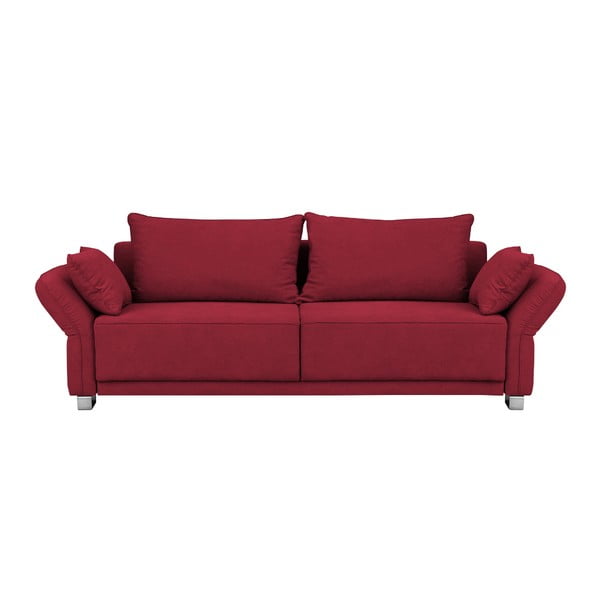 Czerwona sofa rozkładana Windsor & Co Sofas Casiopeia, 245 cm