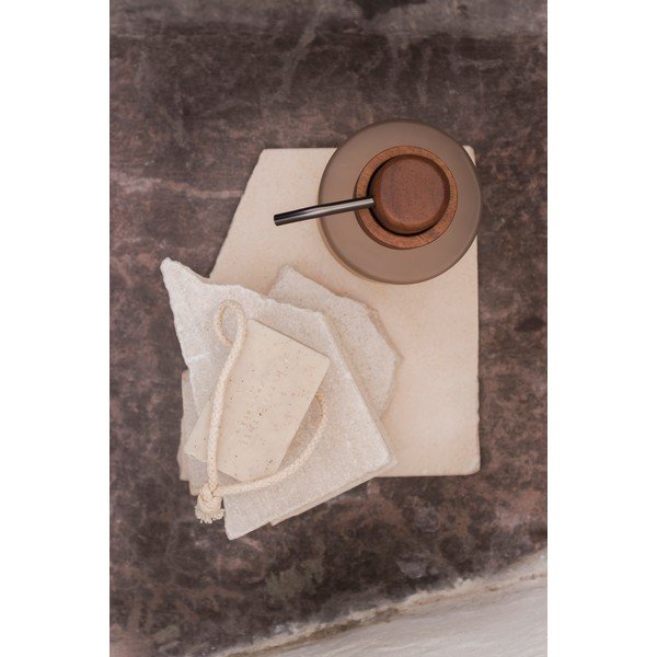 Beżowy szklany dozownik do mydła 310 ml Modest – Mette Ditmer Denmark-image-3