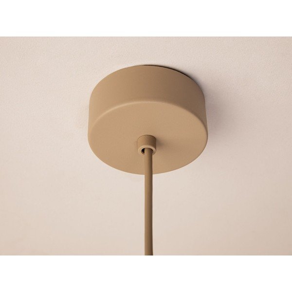 Jasnobrązowa metalowa lampa wisząca ø 30 cm Ori – Micadoni -image-4