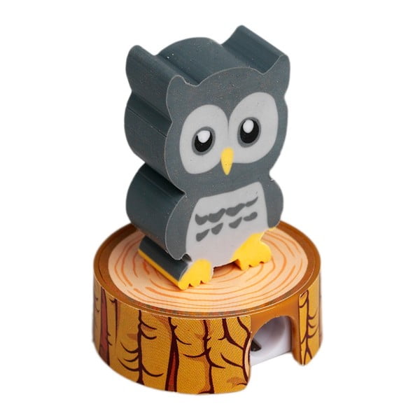 Temperówka z gumką do mazania w kształcie sowy Rex London Owl