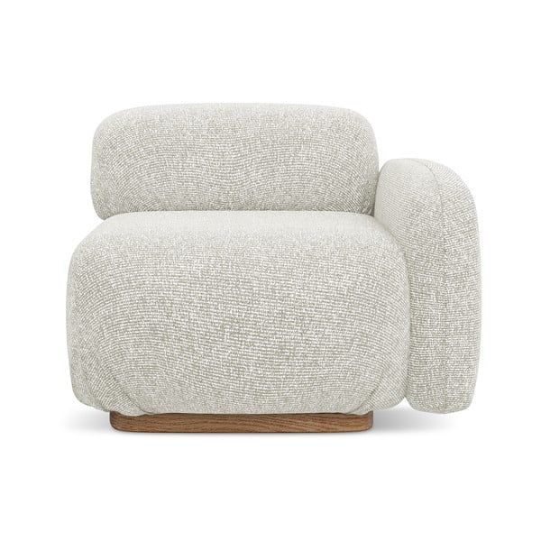 Kremowy moduł sofy (prawostronny) Ailani – Makamii