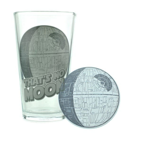 Zestaw szklanki i podkładki Star Wars™ Death Star