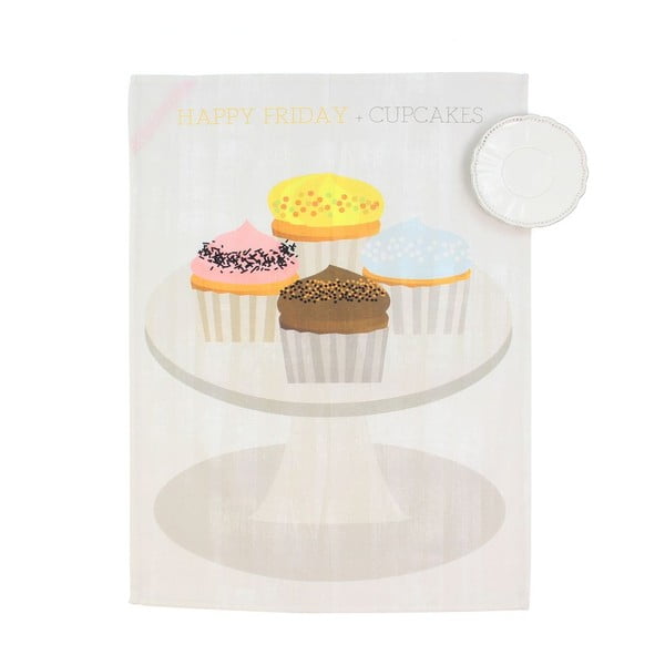 Komplet 2 ściereczek Cupcakes-image-1